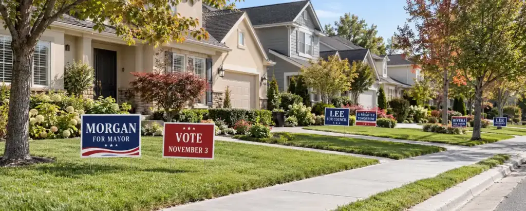 Hoa political yard signs header